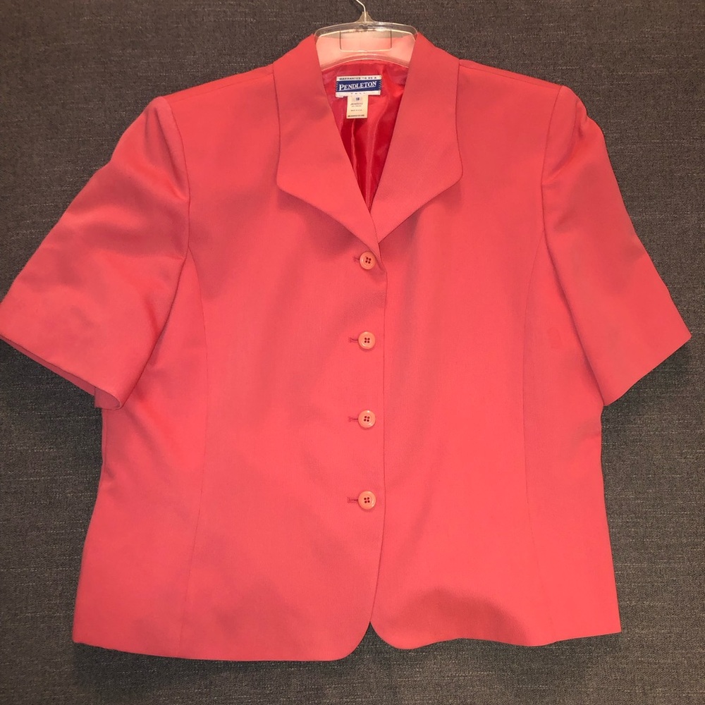 Pendleton Tall Peach Pink Blazer